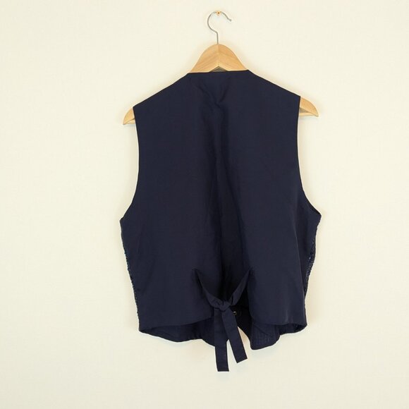 Vintage Sequin Christmas Snowman Vest The Quaker Factory - Picture 2 of 7